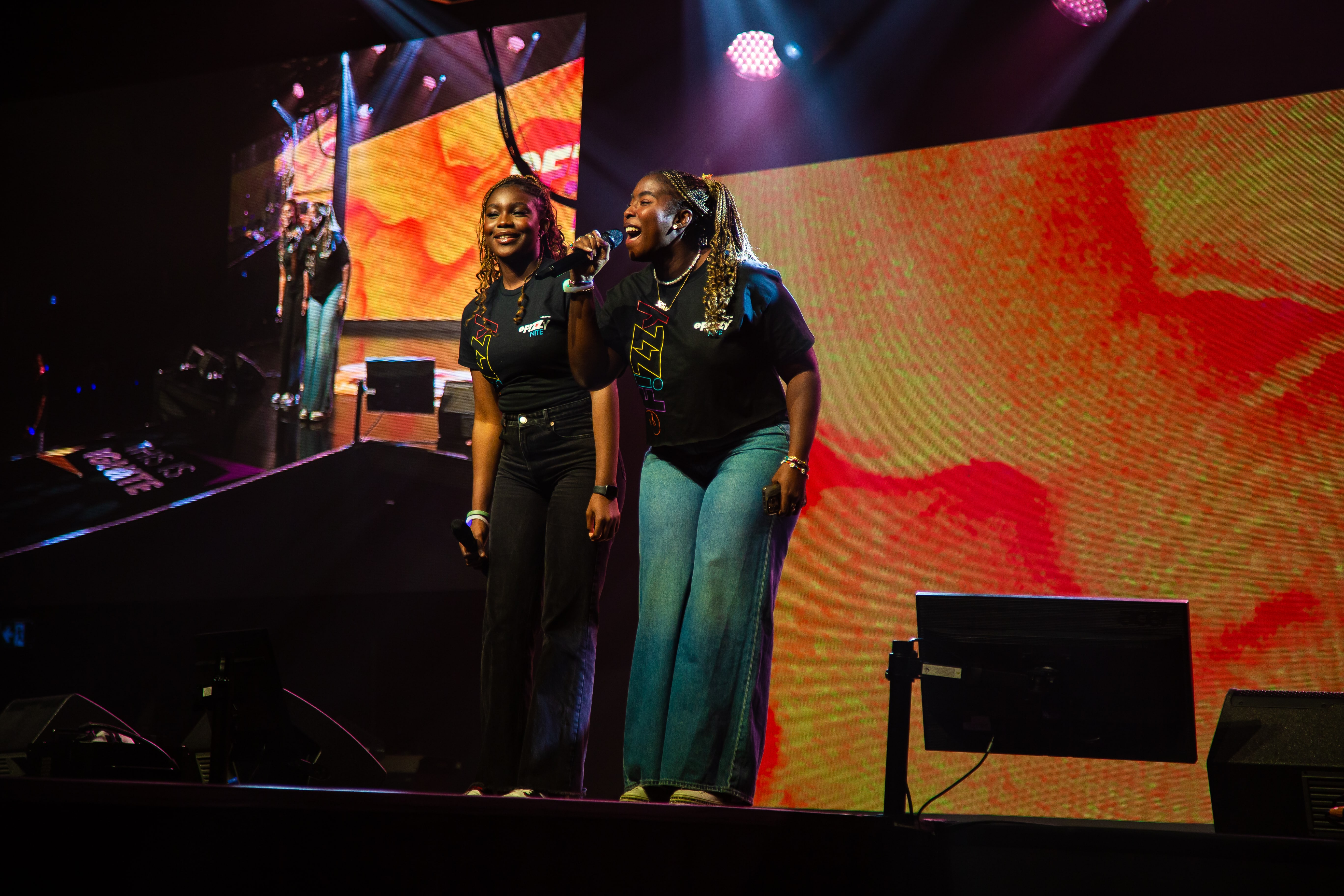 Band performing on stage