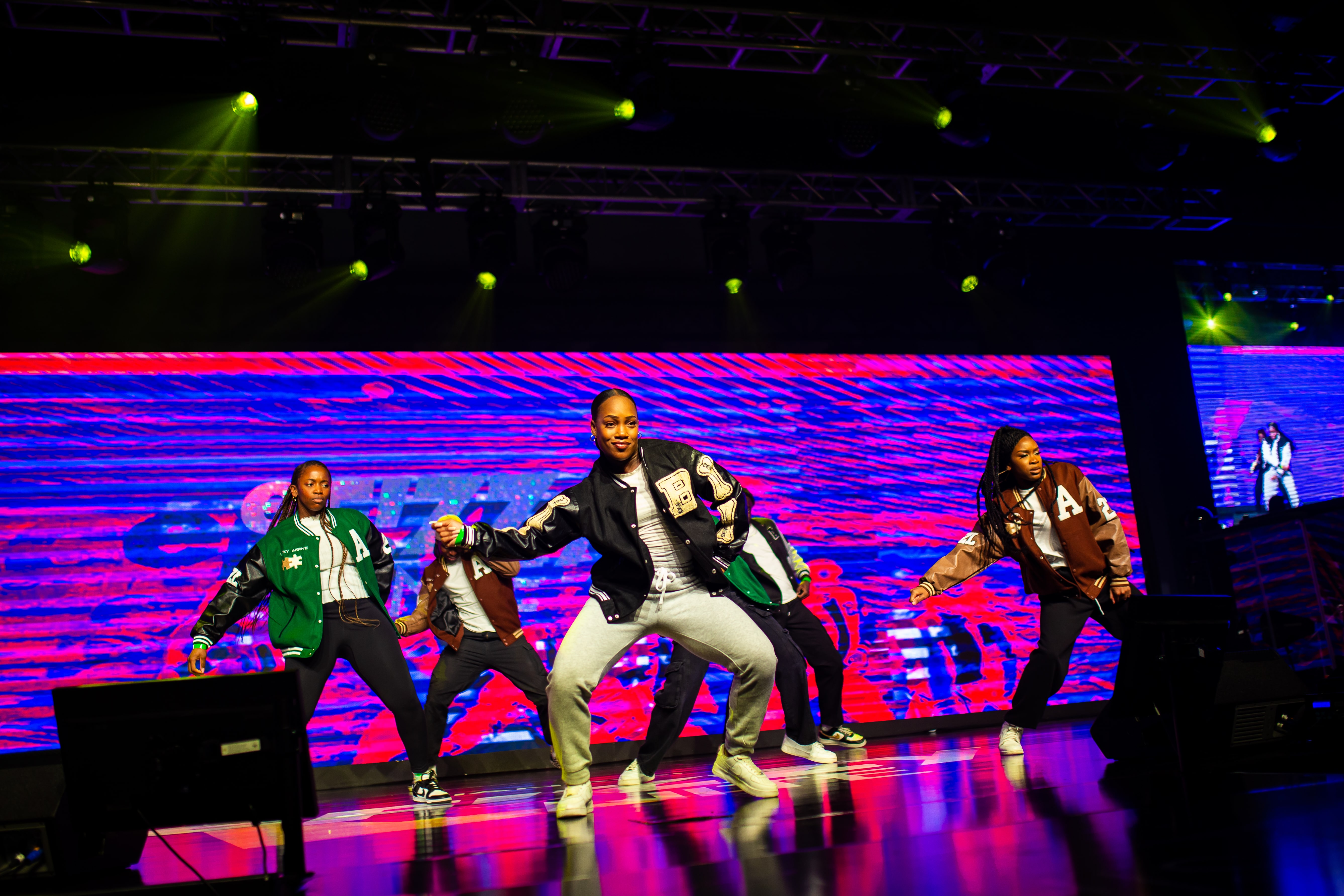 Male performer on stage